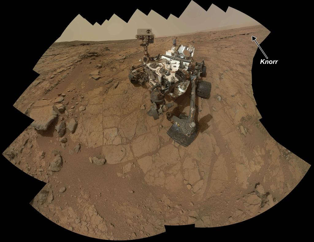 Curiosity rover self-portrait
