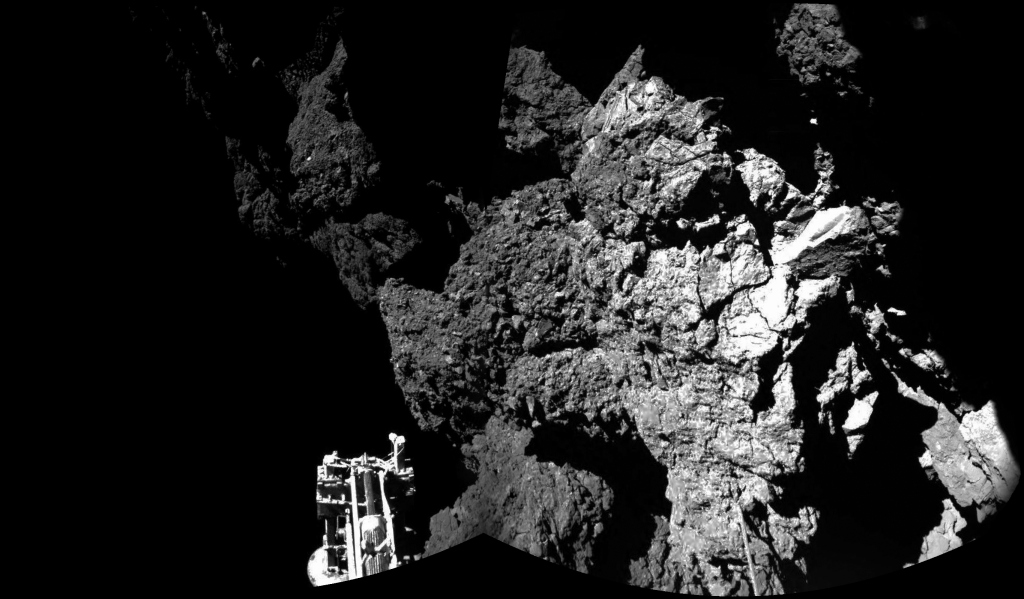 Composite picture from Rosetta